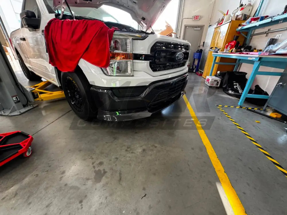 2021-2026 MCR Ford F-150 Carbon Fiber Front Bumper Lip/Splitter - Body Parts