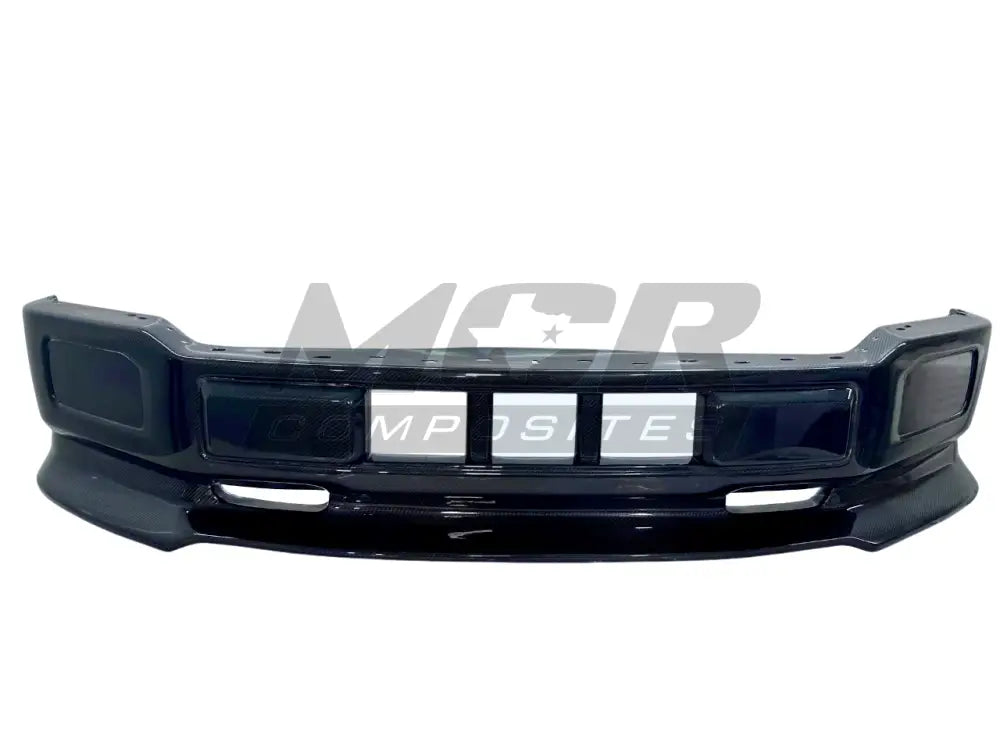 2018-2020 V2 MCR F-150 Carbon fiber Front Bumper INTEGRATED LIP - Body Parts
