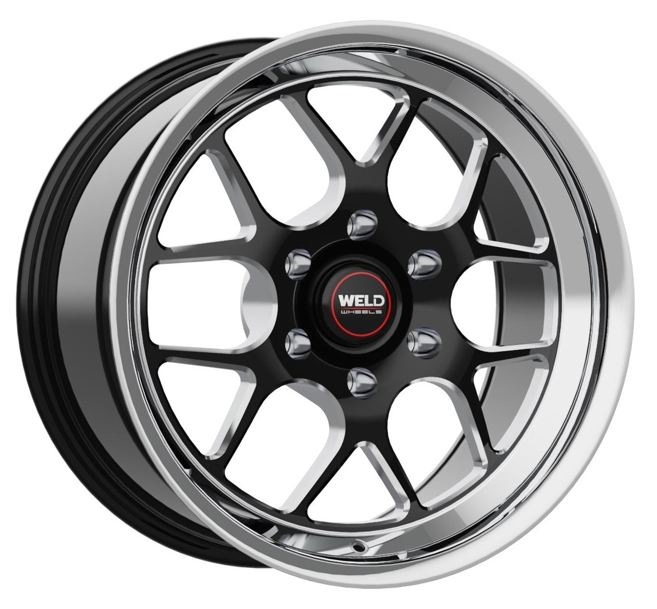 WELD Solana Drag Gloss Black Wheel with Milled Spokes 17x10 | 6x135BC Beadlock/non beadlock